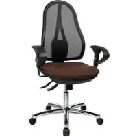 Topstar Bürostuhl Open Point SY Deluxe, OP290U G08, braun / schwarz, Stoff / Netz, bis 110 kg