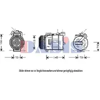 AKS Dasis Kompressor, Klimaanlage 852170N