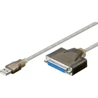 Goobay USB-Druckerkabel, Transparent, 1.5 m