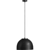 Globo Lighting Hängeleuchte Metall schwarz matt, Metall schwarz matt, Höhe kürzbar, ø: 400mm, H: 1200mm, exkl. 1x E27 60W 230V
