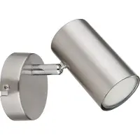 Globo Wandleuchte, nickel-matt, Spot beweglich, H 10 cm