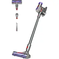 Dyson V8 Advanced, 2-in-1-Stabstaubsauger, Beutellos, Nickel, Silber, Trocken, Zyklonal, Teppich, Harter Boden, Holzboden