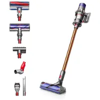 Dyson V10 Absolute, 2-in-1-Stabstaubsauger, Beutellos, Kupfer, Nickel, Trocken, Zyklonisch/Filterung, Harter Boden, Teppich