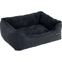 Feandrea Hundebett mit abnehmbarer Hülle dunkelgrau 90x75x25cm