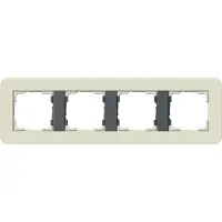 Gira 0214427 Abdeckrahmen 4f E3 Sand/Anthrazit
