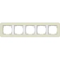 Gira Abdeckrahmen 5f E3 Sand/Reinweiss 0215417