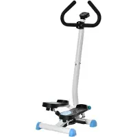 HOMCOM Stepper Fitness Swing Stepper mit LCD-Schirm bis 100 kg 55 x 44 x 108 cm