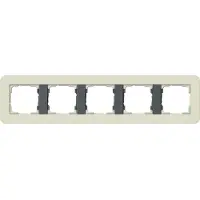 Gira Abdeckrahmen 5f E3 Sand/Anthrazit 0215427