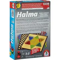 Schmidt Spiele Familienspiel Strategiespiel Halma mit großen Spielfiguren 49217