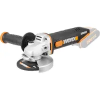 WORX Akku-Winkelschleifer "WX800.9" einfach zum Schleifen & Schneiden, ohne Akku & Ladegerät