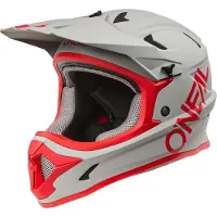O'Neal Sonus Matt Grau Rot Downhill Fahrradhelm Größe XL