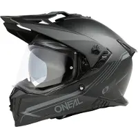 O'Neal A-SRS Solid Matt Schwarz Adventure Integralhelm Größe XL