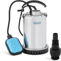 Hillvert Tauch-Gartenpumpe, Edelstahl, 400W, 7000l/h, bis 8m