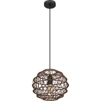 Globo Lighting Hängeleuchte Metall schwarz matt, 1x E27