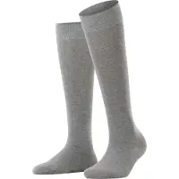 Esprit Damen Kniestrümpfe Basic Pure - grau - 39|40|41|42