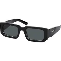 Prada PR06YS Herren-Sonnenbrille Vollrand Quadratisch Acetat-Gestell, schwarz