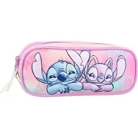 Disney 795-00895, Weiches Federmäppchen, Textil, Blau, Pink, Abbildung, Reißverschluss, Erwachsene/Kinder