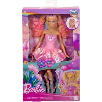 Barbie Fantasy Feenpuppe mit Farbwechsel-Flügeln und -Outfit, Spielzeugzauberstab mit Schwamm und Mode-Accessoires, Modepuppe, Weiblich, 3 Jahr(e), Mädchen, 298 mm, 152,5 g