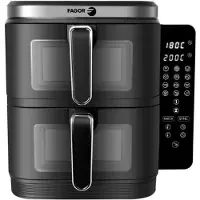 Fagor Heißluftfritteuse FGD11 – 11 l Fassungsvermögen – 5,5 l Doppeltank – 12 Kochprogramme – 2800 W