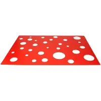 MamboCat 8er Set Tischset rot mit weißen Punkten 45 x 32 cm
