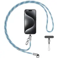 Usams Sj746 30W Usb-C Auf Lightning Ladekabel Lanyard 1,2M Blau