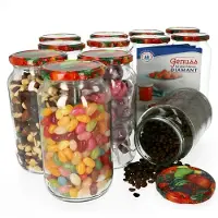 MamboCat 12er Set Rundglas 1062 ml To 82 Obst Deckel incl. Diamant Gelierzauber Rezeptheft