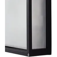 LUCANDE Außenwandleuchte Aurelien , dimmbar, schwarz, Aluminium, Modern, Wandleuchte außen