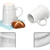 MamboCat 2er Set Residenz-Krug mit Henkel 0,5 Liter konisch Keramik