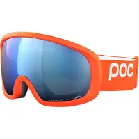 POC Skibrille Fovea Mid Wide Fit Unisex Zink Orange/Partly Sunny Blue