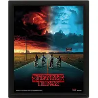Pyramid Framed 3D Cornice Stranger Things Mind Flayer 26x20cm
