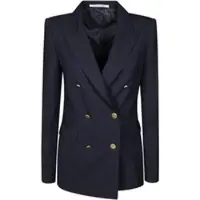 BIRTH - Double-Breasted Tailored Blazer With Central Vent - Größe 40 - blau