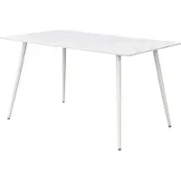 Die Möbelfundgrube Esstisch 140 x 80 cm weiß Marmoroptik - AMELIE