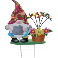 Globo Solarleuchte Garten Gartenzwerg Lustig Solarlampe Außenlampe Solar Metall 36317