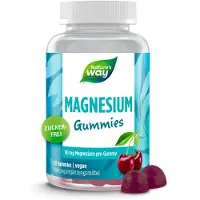 Nature'S Way Zuckerfreie Magnesium Gummies – 180 mg Magnesiumcitrat, Kirsch-Ggeschmack