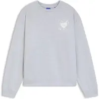 HUGO BLUE Sweatshirt Damen Baumwolle grau bedruckt, S 783238-0001-09900