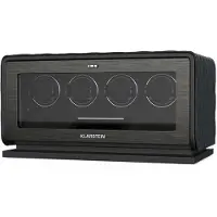 Klarstein LuminousTime Uhrenbeweger 4 Uhren viele Einstellungen LED 10dB Schwarz