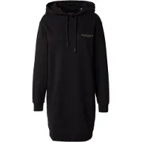 Armani Exchange für Damen. XW001453AF10830MC021 Schwarzes Sweatshirt-Kleid (L), Lässig, Baumwolle, Langarm