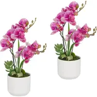 Creativ Green Kunstorchidee "Orchidee Phalaenopsis" mit real-touch-Blüten