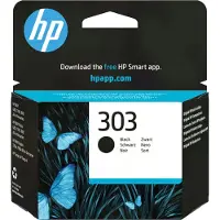 HP 303 Schwarz Original Druckerpatrone, Standard, Schwarz, Tinte auf Pigmentbasis, 1 Stück(e), 200 Seiten, Einzelpackung