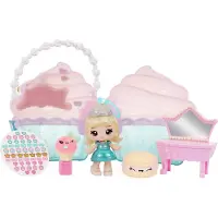 Yummiland Entertainment Yummiland Beauty Bag Playset + Lip Gloss Doll - Cupcake Beauty Bag, Mini-Puppe, Weiblich, 4 Jahr(e), Junge/Mädchen, Mehrfarbig