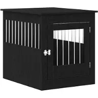 vidaXL Hundebox Möbel Schwarze Eiche 64,5x80x71 cm Holzwerkstoff