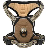 vidaXL Hundegeschirr Reflektierend Verstellbar Braun L