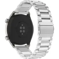 INF Edelstahl-Uhrenarmband für 20 mm/42 mm Huawei Watch GT4 45 mm/Watch 4 Pro Silver