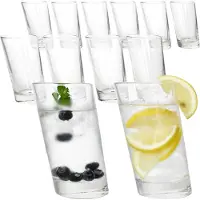 MamboCat 12x Pisa Longdrinkgläser 270ml Trink-Glas Cocktail Saft Wasser dicker Boden