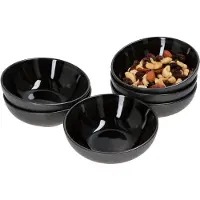 MamboCat 6er Set Snack- & Dipschale Reactive Glaze Grey Black 12x4cm Zakynthos - 24321863