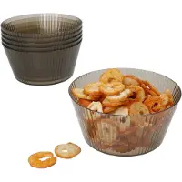 MamboCat 6x ToGo Kunststoff-Schale grau 600 ml Camping Outdoor Picknick Dessert-Schüssel