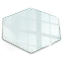 Tulup HERDABDECKPLATTE 40 cm Transparent Hexagon