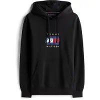 Tommy Hilfiger Kapuzensweatshirt "LINEAR FLAG GRAPHIC", Regular Fit, Hoodie, Kapuze mit Tunnelzug