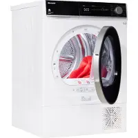 Sharp KD-NHH9S8GW3-DE Wärmepumpentrockner 9kg Knitterschutzfunktion LED-Display