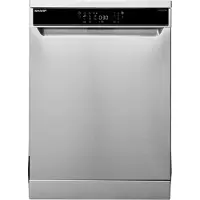 Sharp QW-WNA4YF42AI-DE Geschirrspüler 60 cm 14 Maßgedecke EEK A 42 dB WiFi AutoDoor SteamWash AquaStop Edelstahl